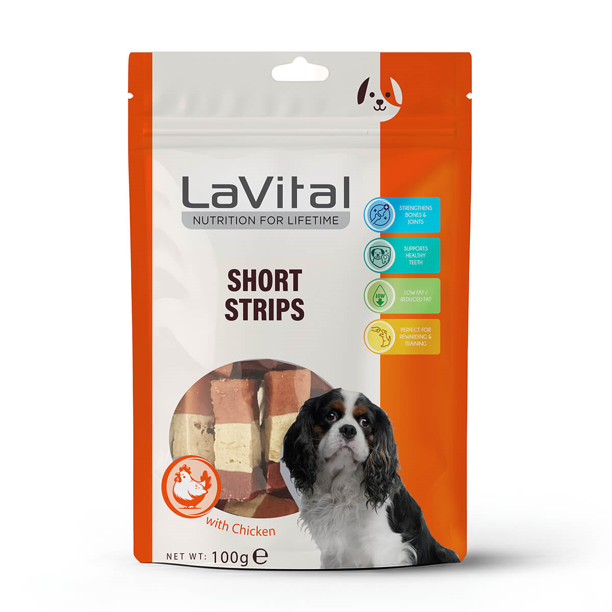 LaVital Tavuk,Ördek ve Morina Balıklı Köpek Ödülü 100g - 1