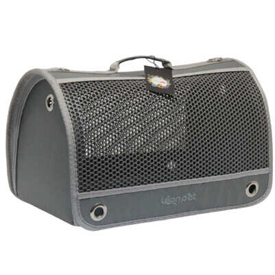 Leon Pet Air Box Kedi Ve Küçük Irk Köpek Taşıma Çantası 26X42X26Cm (Gri)