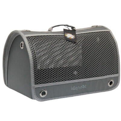Leon Pet Air Box Kedi Ve Küçük Irk Köpek Taşıma Çantası 26X42X26Cm (Gri) - 1