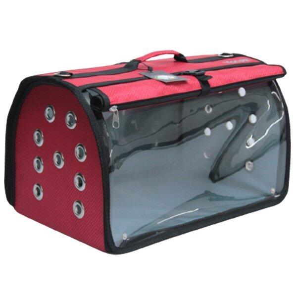Leon Pet Büyük Akustik Kedi Ve Küçük Irk Köpek Taşıma Çantası 32X48X28Cm (Kırmızı) - 1