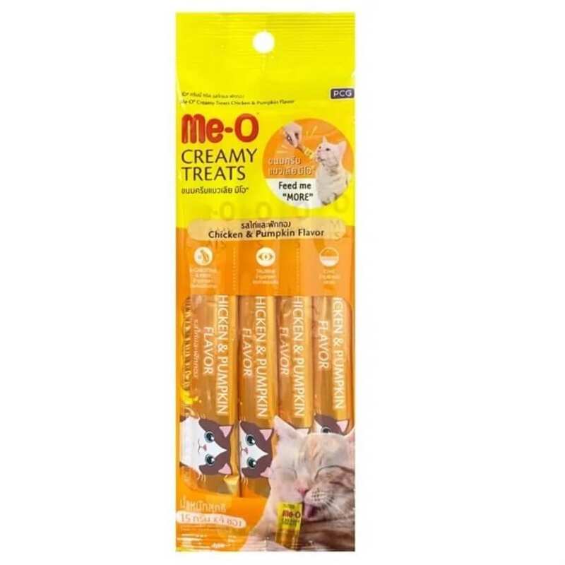 ME-O Creamy Tavuklu Balkabaklı Kedi Ödülü 4x15 gr