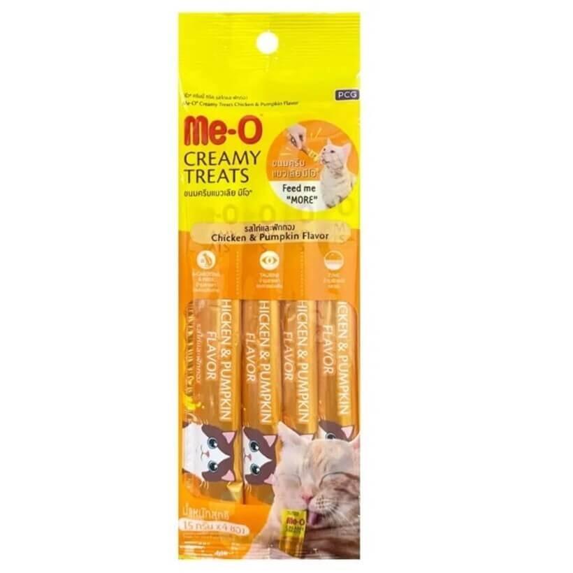 ME-O Creamy Tavuklu Balkabaklı Kedi Ödülü 4x15 gr - 1