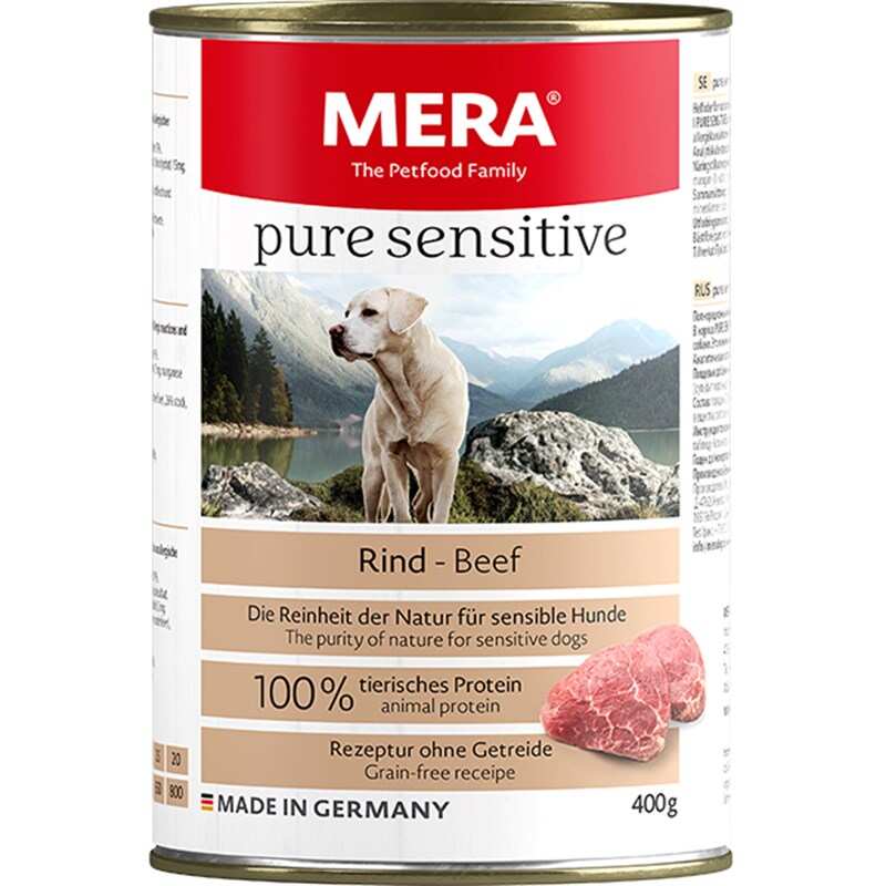 Mera Pure Sensitive Adult Biftekli Yetişkin Köpek Konservesi 400 GR