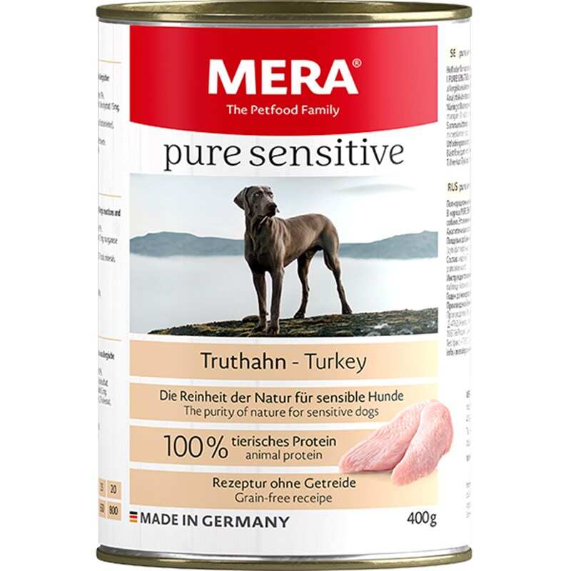 Mera Pure Sensitive Adult Hindili Yetişkin Köpek Konservesi 400 GR
