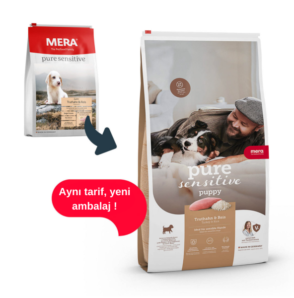 Mera Pure Sensitive Puppy Hindili Yavru Köpek Maması 4 Kg