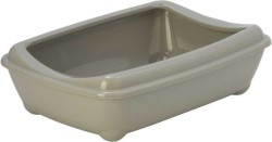 Moderna Aristo Kedi Tuvalet Kabı Ringli Küçük 42 Cm Gri