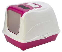 Moderna Flip Kapalı Kedi Tuvalet Kabı 57 Cm Fusya (1)