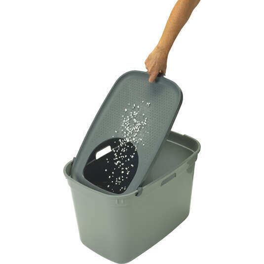 Moderna Top Cat Üstten Girişli Kapalı Kedi Tuvaleti 59 Cm Zeytin Yeşili - 3