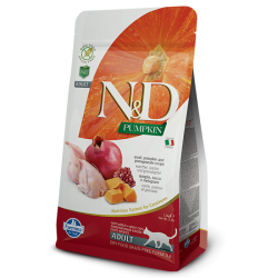 N&D Pumpkın Tahılsız Balkabaklı Bıldırcınlı Narlı Kedi Maması 1,5 Kg.