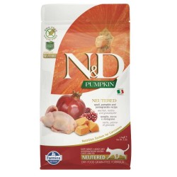 N&D Pumpkın Tahılsız Balkabaklı Bıldırcınlı Narlı Kısır Kedi Maması 1,5 Kg.