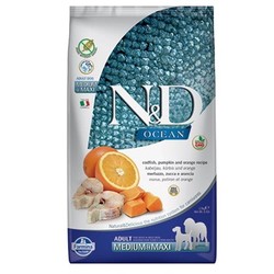 N&D Tahılsız Balıklı Portakallı Yetişkin Köpek Maması 2,5 Kg.