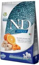 N&D Ocean Balkabaklı Morina Balıklı Tahılsız Köpek Maması 12 Kg.