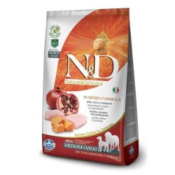 N&D Tahılsız Balkabaklı Tavuklu Medium Maxi Köpek Maması 2,5 Kg.