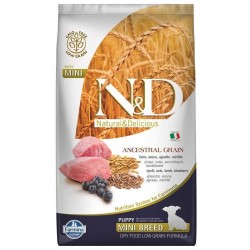 N&D Düşük Tahıllı Kuzulu Küçük Irk Yavru Köpek Maması 7 Kg.