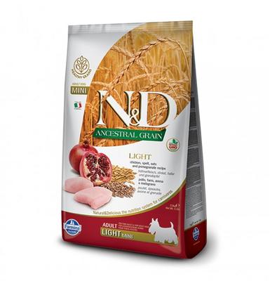 N&D Düşük Tahıllı Light Mini Tavuklu Narlı Köpek Maması 2,5 Kg. - 1