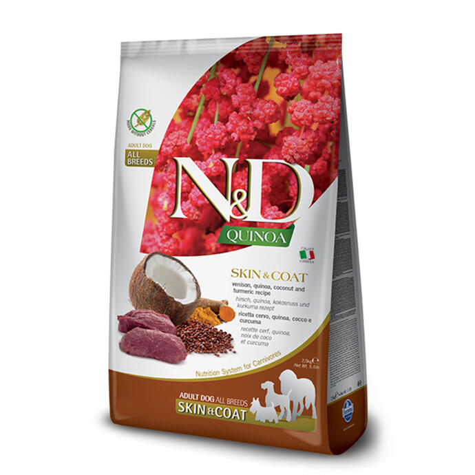 N&D Kinoa Skın&Coat Geyik Hind.Cev. Adult Mini 2,5 Kg. - 1