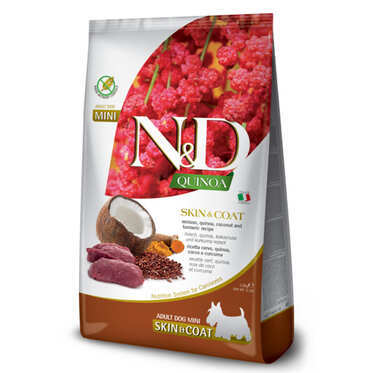 N&D Kinoa Skın&Coat, Ördek, Hind.Cevizi Adult Mini 2,5 Kg. (1)