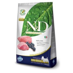 N&D Tahılsız Kuzulu Yaban Mersinli Mini Yetişkin Köpek Maması 2,5 Kg.