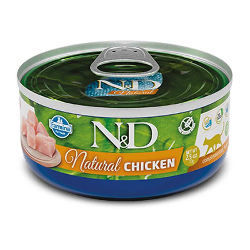 N&D Natural Tavuklu Yetişkin Kedi Konservesi 70 Gr