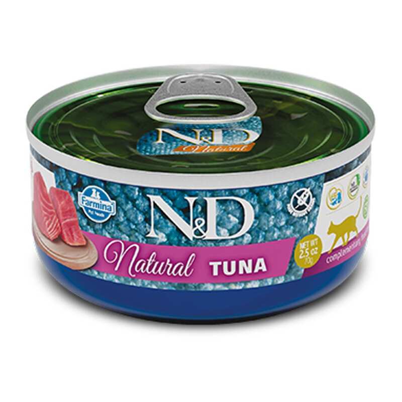 N&D Natural Ton Balıklı Yetişkin Kedi Konservesi 70 Gr