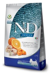 N&D Ocean Balıklı Ve Balkabaklı Tahılsız Küçük Irk Yetişkin Köpek Maması 2.5 Kg.