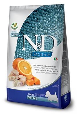 N&D Ocean Balıklı Ve Balkabaklı Tahılsız Küçük Irk Yetişkin Köpek Maması 2.5 Kg. - 1