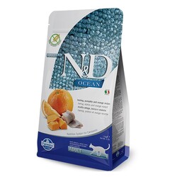 N&D Ocean Balkabaklı Balık Portakallı Kedi Maması 1,5 Kg.