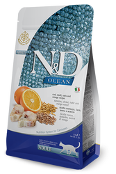 N&D Ocean Düşük Tahıllı Balıklı Portakallı Yetişkin Kedi Maması 5 Kg.