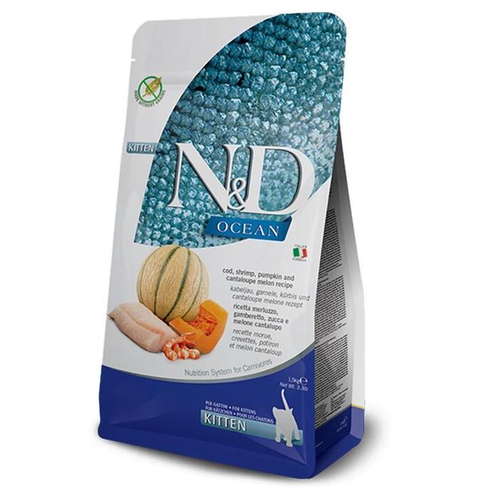 Nd Ocean Kitten Balkabaklı Morina B. Karidesli Kavunlu Yavru Kedi Maması 1.5 Kg - 1