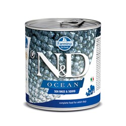 N&D Ocean Levrek Ve Mürekkep Balıklı Köpek Konservesi 285 Gr.