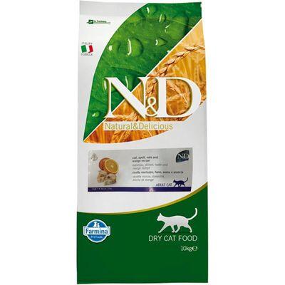 N&D Ocean Tahılsız Balık Ve Portakallı Kedi Maması 10 Kg. - 1