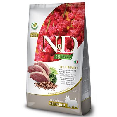 N&D Quinoa Mini Ördek Ve Brokoli Yetişkin Kısırlaştırılmış Köpek Maması 2.5 Kg. - 1