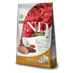 N&D Quinoa Skin Coat Bıldırcın Yetişkin Köpek Maması 7 Kg.
