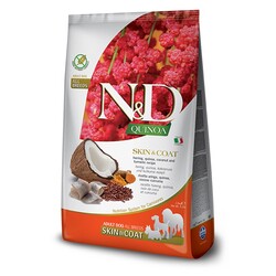 N&D Quinoa Skin Coat Ringa Balığı Yetişkin Köpek Köpek Maması 2.5 Kg.