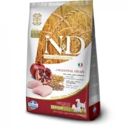 N&D Düşük Tahıllı Senior Tavuk Ve Narlı Yaşlı Köpek Maması 12 Kg. (1)