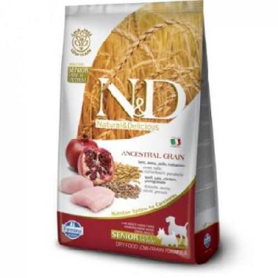 N&D Düşük Tahıllı Senior Tavuk Ve Narlı Yaşlı Köpek Maması 12 Kg. - 2