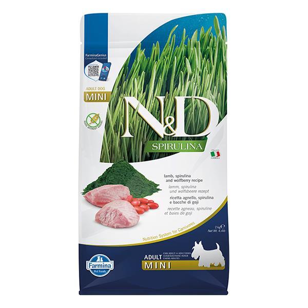 N&D Spirulina Kuzu Etli Mini Irk Yetişkin Köpek Maması 2 Kg - 1