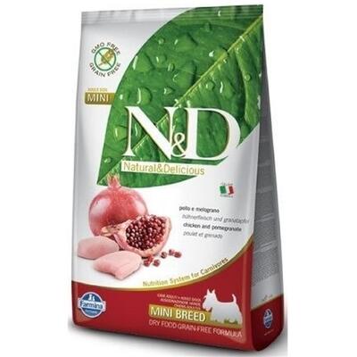 N&D Tahılsız Tavuk Etli Narlı Küçük Irk Yetişkin Köpek Maması 2,5 Kg. - 1