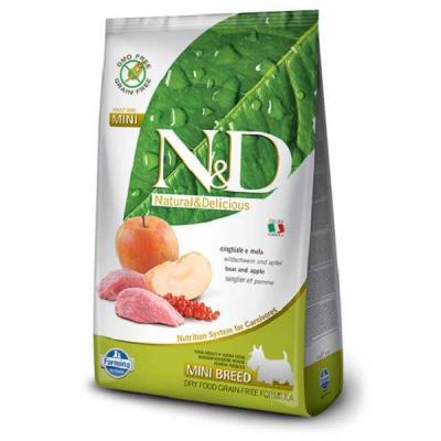 N&D Tahılsız Yaban Domuzuelmalı Küçük Irk Yetişkin Köpek Maması 2,5Kg. - 1