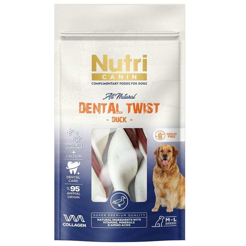 NUTRI CANIN ÖRDEK ETLİ DENTAL KEMİK 80 GR