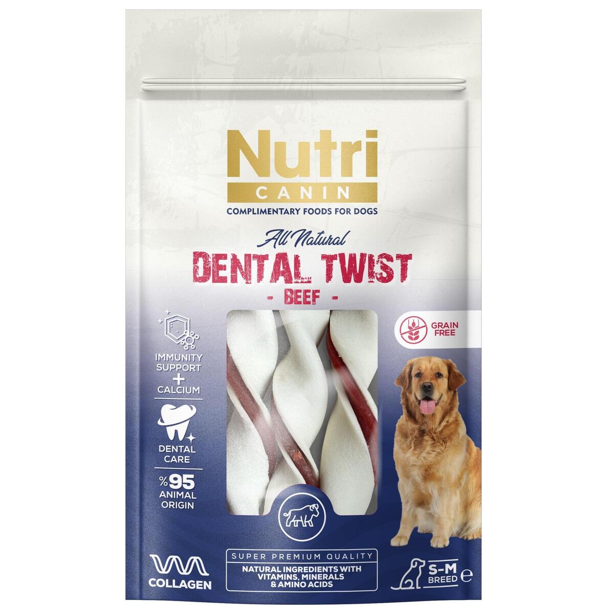 NUTRI CANIN SIĞIR ETLİ DENTAL KEMİK 80 GR - 1