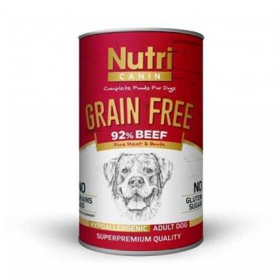 Nutri Canine Tahılsız Biftekli Patatesli Köpek Konservesi 400 Gr. - 1