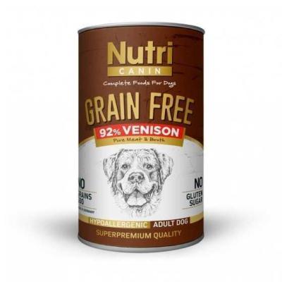 Nutri Canine Tahılsız Geyik Etli Patatesli Köpek Konservesi 400 Gr. - 1