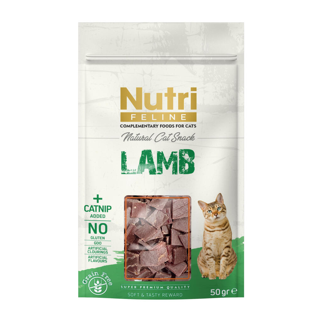 Nutri Feline Kuzulu ve Catnipli Kedi Ödül Maması 50gr - 1