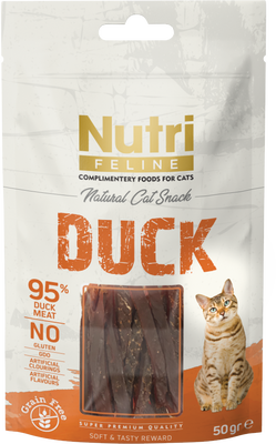 Nutri Feline Tahılsız Ördekli Kedi Ödül Maması 50 G - 1