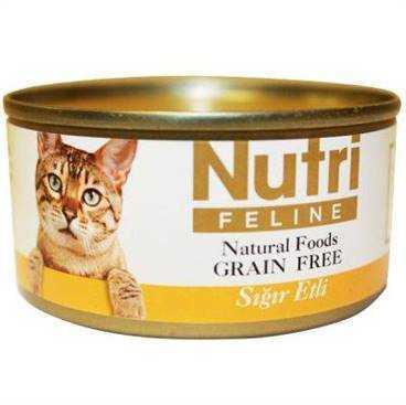 Nutri Feline Tahılsız Sığır Etli Kedi Konservesi 80 Gr. - 1