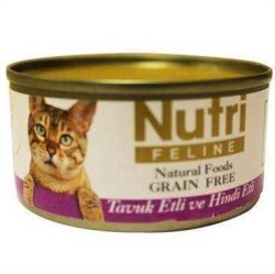 Nutri Feline Tahılsız Tavuk Etli Hindili Kedi Konservesi 80 Gr.