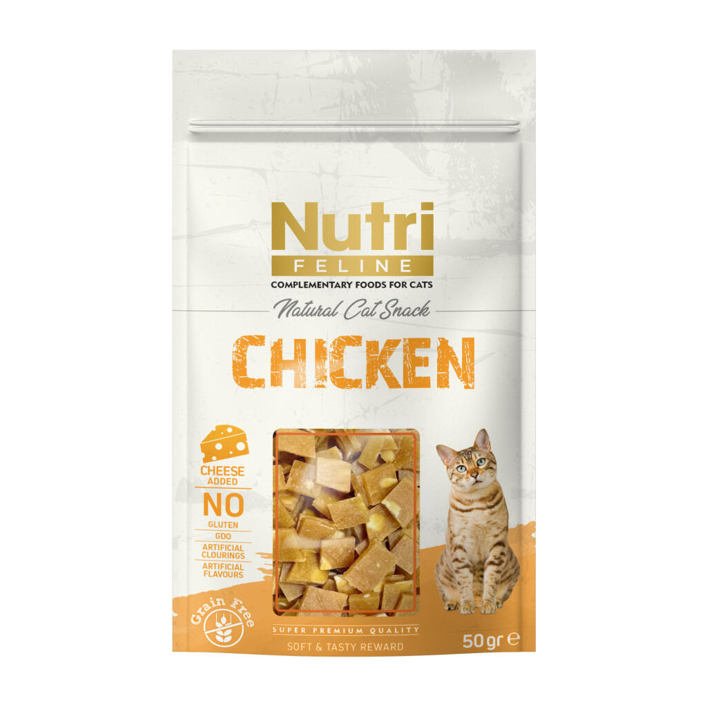 Nutri Feline Tavuklu ve Peynirli Kedi Ödül Maması 50gr - 1