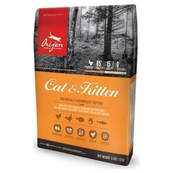 Orijen Cat & Kitten Yavru Ve Yetişkin Tahılsız Kedi Mama 17 Kg.