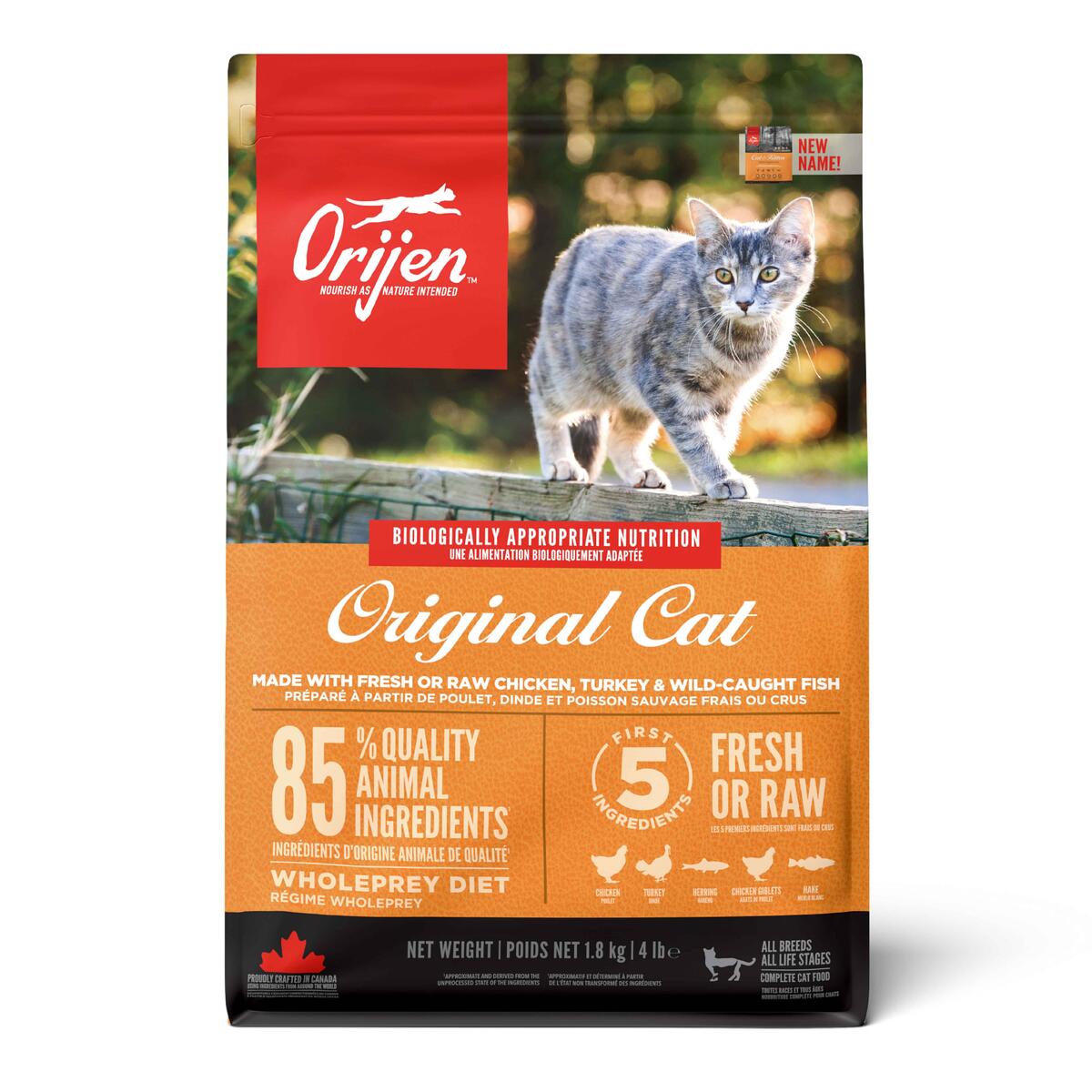 Orijen Cat & Kitten Yavru Ve Yetişkin Tahılsız Kedi Maması 1,8 Kg. - 1